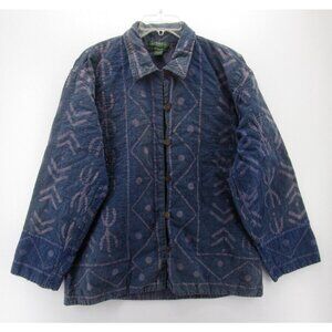 Orvis Blue Button Down Shirt with Pattern